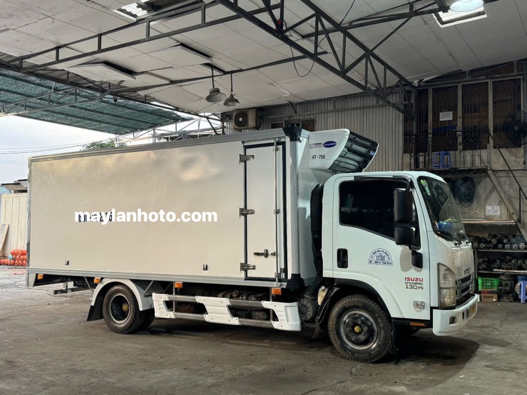 Lắp máy lạnh thùng xe tải HT-750 cho Isuzu đông lạnh